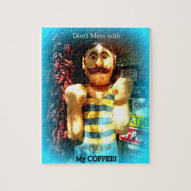 quebra-cabeça de serra de café do amante (Vertical)