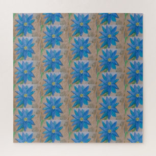 Quebra-cabeça de serra de Flor Azul