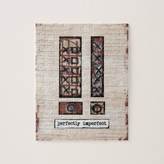 Quebra-cabeça de serra de JI perfeitamente imperfe (Vertical)