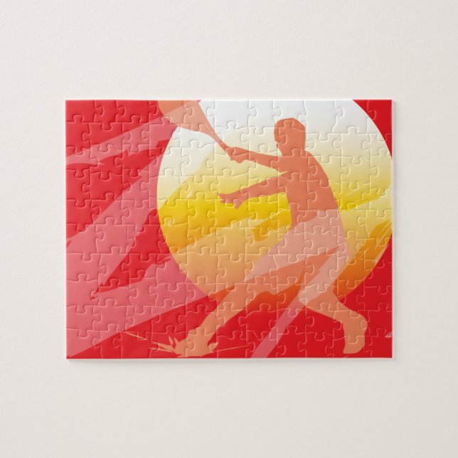 Quebra-cabeça de serra de tênis personalizada para (Horizontal)