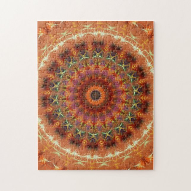 Quebra-cabeça de serra de vaivém alaranjado da (Vertical)