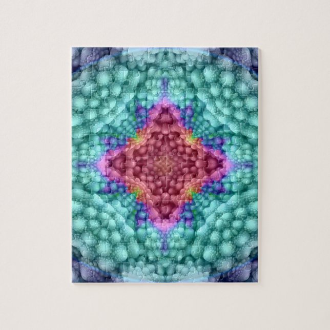 Quebra-cabeça de serra de vaivém azul Groovy do (Vertical)