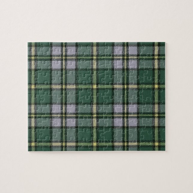 Quebra-cabeça de serra de vaivém bretão do Tartan (Horizontal)