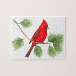 Quebra-cabeça de serra de vaivém cardinal do nor