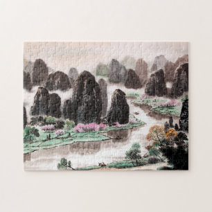 Quebra-cabeça de serra de vaivém chinês da
