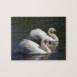 Quebra-cabeça de serra de vaivém da cisne