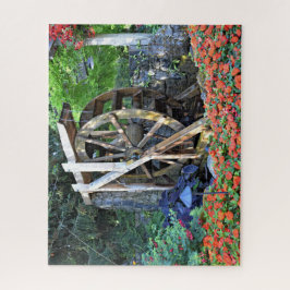 Quebra-cabeça de serra de vaivém da roda de água