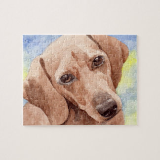 Quebra-cabeça de serra de vaivém do Dachshund
