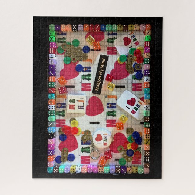 Quebra-cabeça de serra de vaivém do Mah Jongg mim (Vertical)