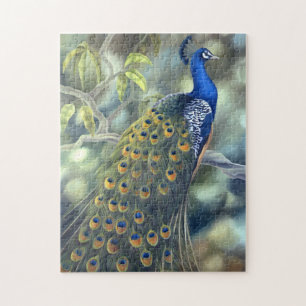 Quebra-cabeça de serra de vaivém do pavão