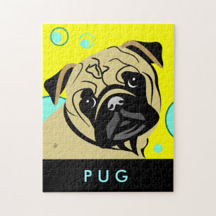 Quebra-cabeça de serra de vaivém do Pug