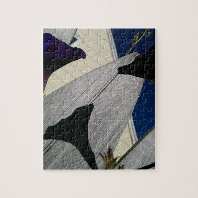 Quebra-cabeça de serra de vaivém floral (Vertical)