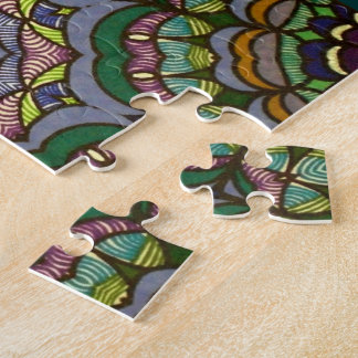 Quebra-cabeça de serra de vaivém psicadélico