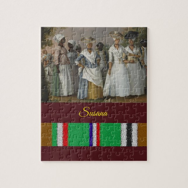 Quebra-cabeça de serra-de-vidro decorativo african (Vertical)