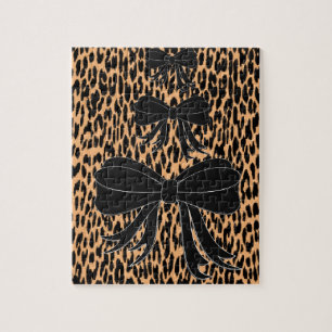 quebra-cabeça de serra preta de leopardo para todo