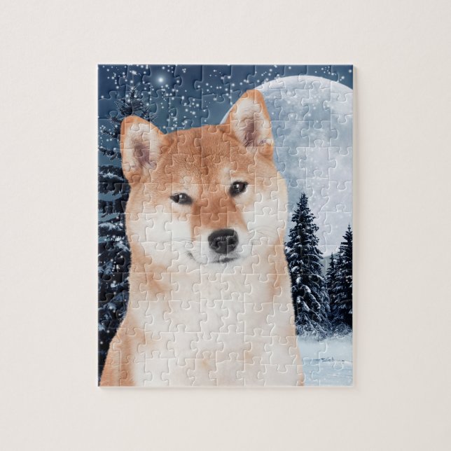 Quebra-cabeça de Shiba Inu (Vertical)