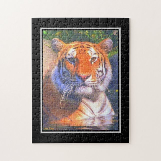 Quebra-cabeça de Siberian Tiger Jigsera (Vertical)