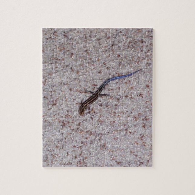 Quebra-cabeça de Skink de cauda azul (Vertical)