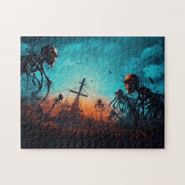 Quebra-cabeça de Spooky Halloween (Horizontal)