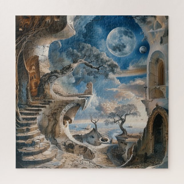 Quebra-cabeça de Surrealismo em Aquarela (Vertical)