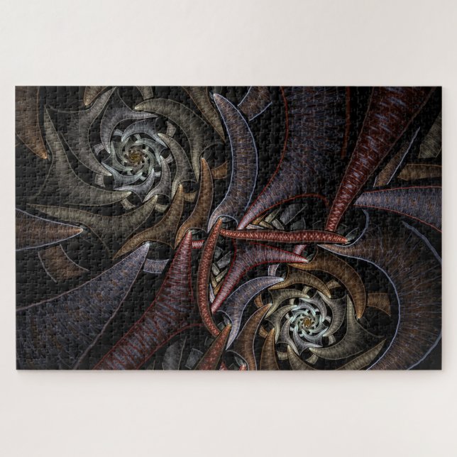 quebra-cabeça de tecelagem espiral (Horizontal)