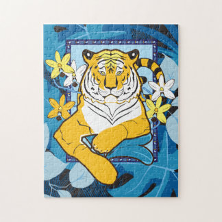 Quebra-cabeça de Tigre 11x14 para Pessoas cegas