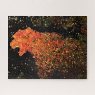 Quebra-cabeça de Tigre de Espaço - Pintura