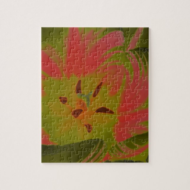 Quebra-cabeça de Tulipas Vermelhas Gótica (Vertical)