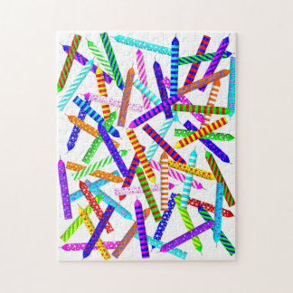 Quebra-cabeça de Vela de Aniversário do 60º