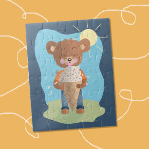Quebra-cabeça de Verão de Bear Sorvete