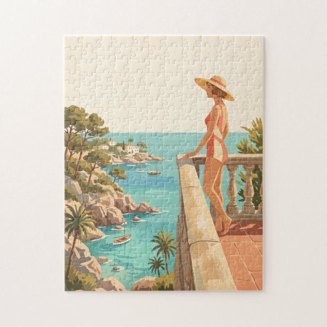Quebra-cabeça de Viagem Antiga de Maiorca Espanha (Vertical)