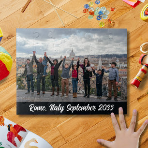 Quebra-cabeça de viagem com foto personalizada da