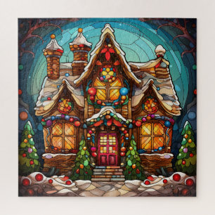 Quebra-cabeça de Vidro Obtido Natal