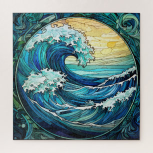 Quebra-cabeça de Vidro Obtido por Ondas Oceânicas