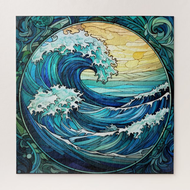 Quebra-cabeça de Vidro Obtido por Ondas Oceânicas (Vertical)