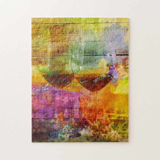 Quebra-cabeça de Vinho Vibrante (Vertical)