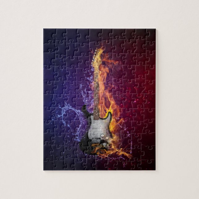 Quebra-cabeça de violão (Vertical)