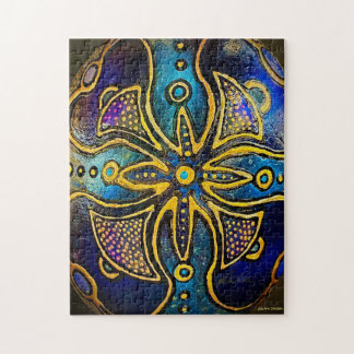 Quebra-cabeça De Violeta Psicodélico Por Julie Ann