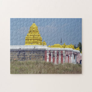Quebra-cabeça de vista do templo de Karnataka
