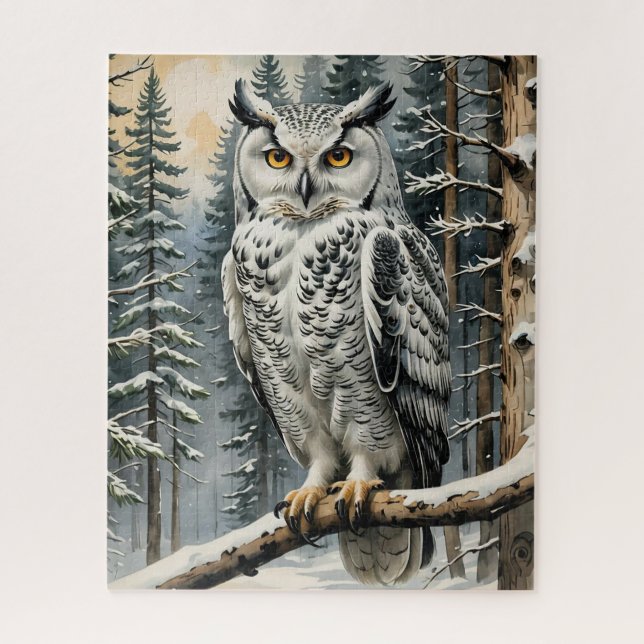 Quebra-cabeça de Winter Owl (Vertical)