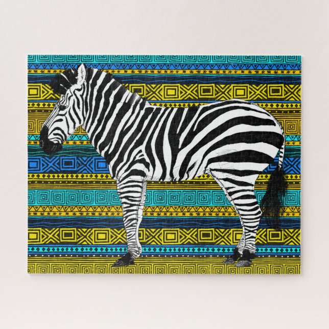 quebra-cabeça de zebra 16x20 para Pessoas cegas (Horizontal)
