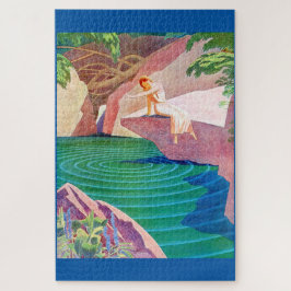 Quebra-cabeça Deco de 1931 por um lago