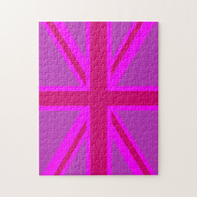 Quebra-cabeça Decoração de Tomada de Fúchsia, Rosa Quente (Vertical)