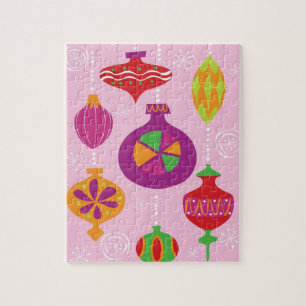 Quebra-cabeça Decoração numerosa do Natal ilustrada no diffe