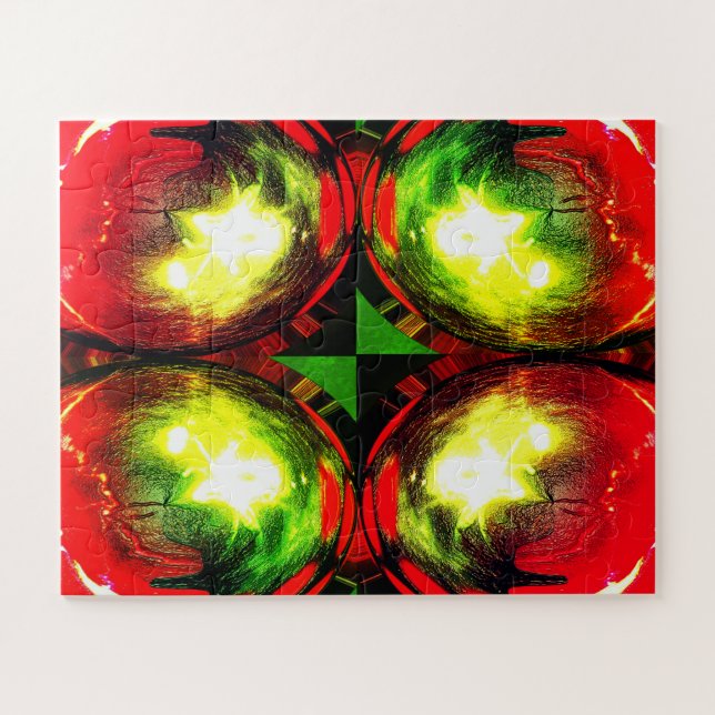 Quebra-cabeça Decorative Christmas globes art (Horizontal)