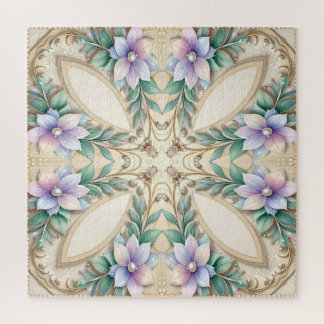 Quebra-cabeça Decorative Floral Jigsaw Puzzle