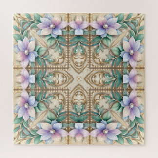 Quebra-cabeça Decorative Floral Jigsaw Puzzle