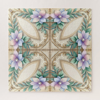 Quebra-cabeça Decorative Floral Jigsaw Puzzle