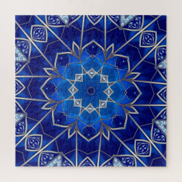 Quebra-cabeça Decorativo Azul