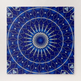 Quebra-cabeça Decorativo Azul